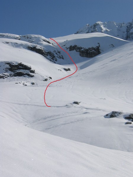 Couloir : Un petit couloir, évitable si on le souhaite, avant le Clapier Blanc.