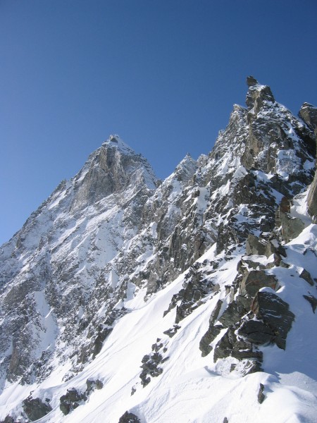 Face italienne de la Bessanèse : La face italienne de la Bessanèse, vue du col : impressionnante !