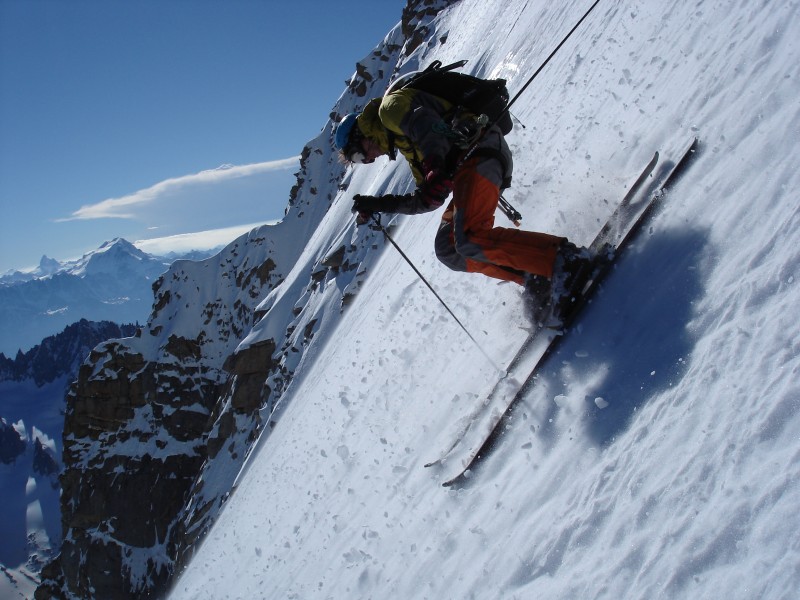 haut du couloir : bon ski das le haut du couloir - neige transfo