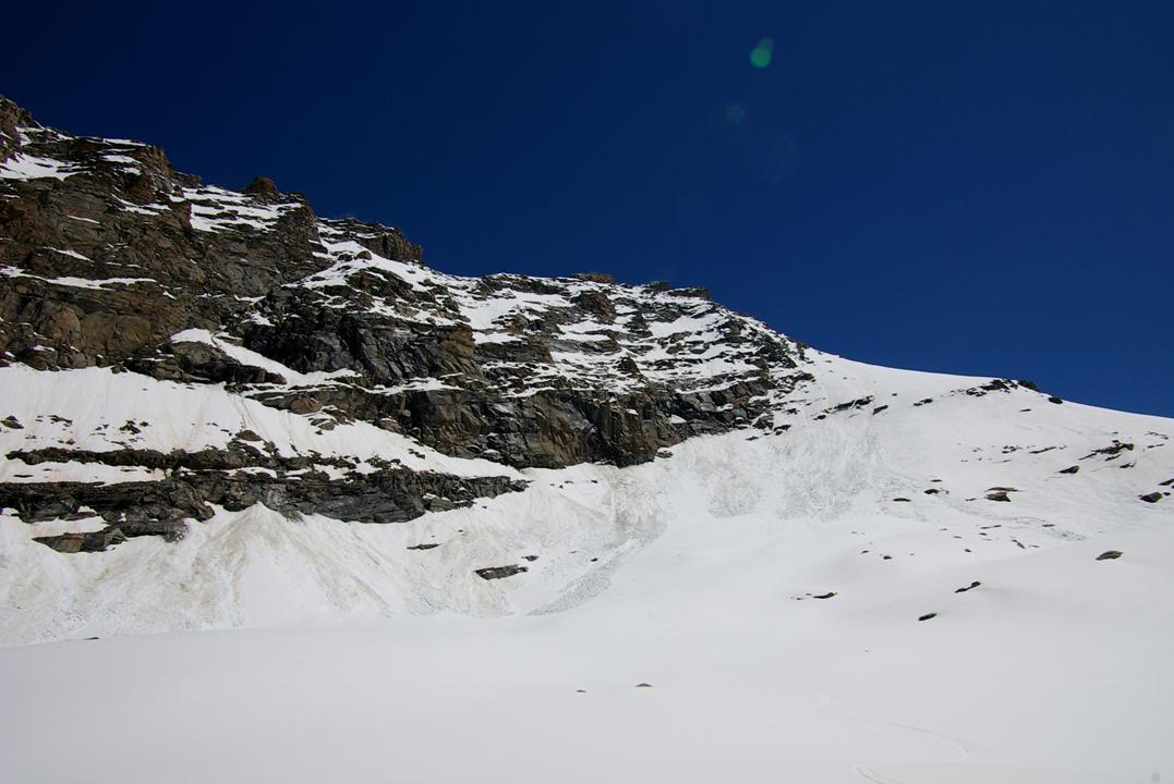 #6 Face ouest : La pente ouest, vue depuis le glacier des 3 Becs Face ouest : La pente ouest, vue depuis le glacier des 3 Becs