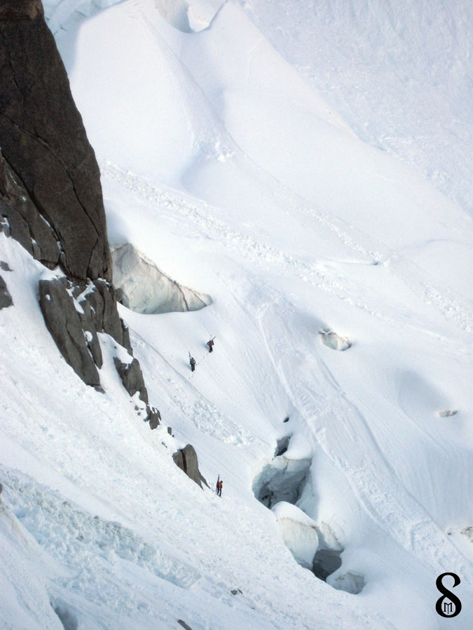 Le glacier du Nant Blanc : La fin de la marche d'approche