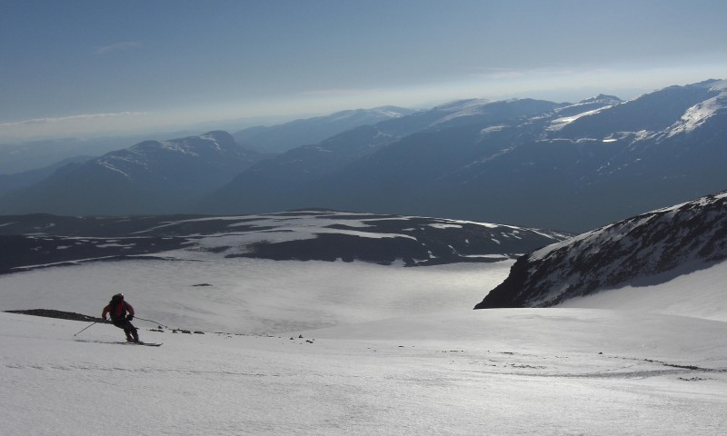 #9 Styggbrean : Moi sur fond de Styggebreen Styggbrean : Moi sur fond de Styggebreen