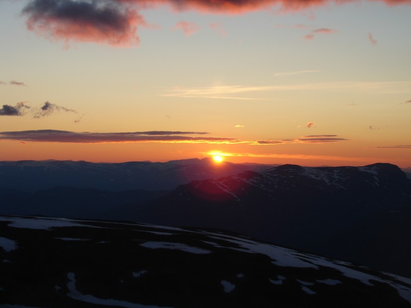 Levé de soleil : Levé de soleil sur la Norvége