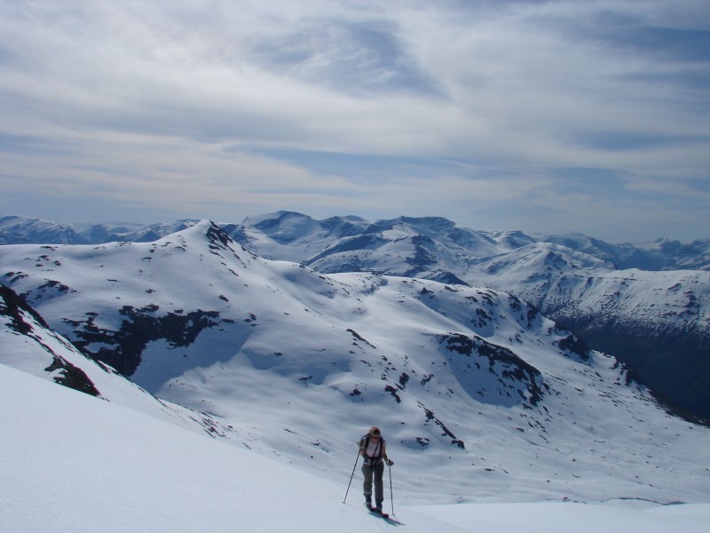 #4 Presqu Presqu'au sommet : Vue vers l'immense Jostedalsbreen