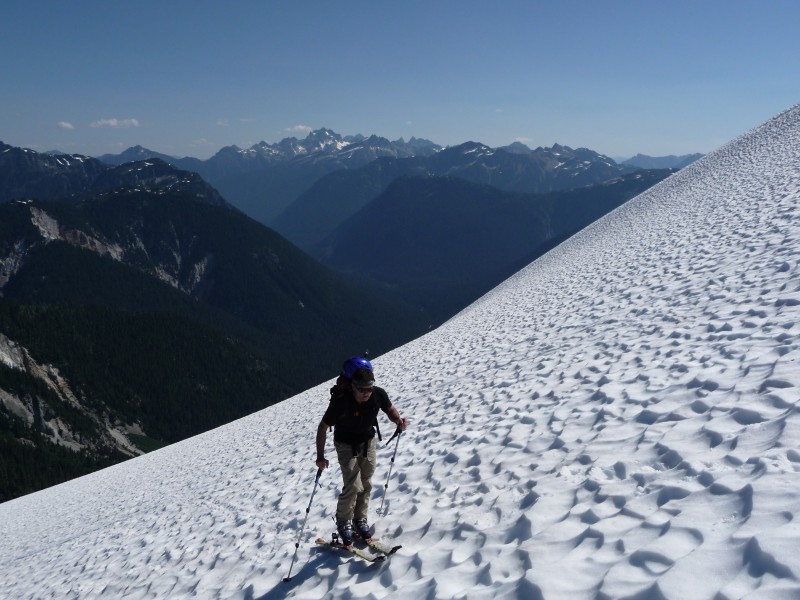 #3 Ruth Mountain : On prend pied sur le glacier de la face N Ruth Mountain : On prend pied sur le glacier de la face N