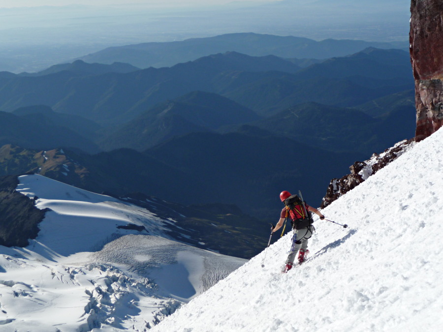 Roman Wall : Rob dans la neige molle du Roman Wall