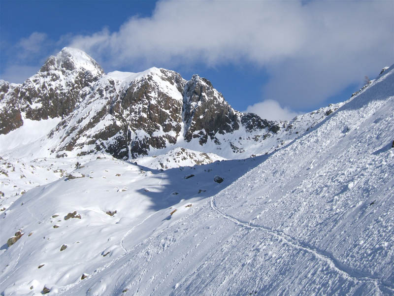 #2 tête de Mercière : En montant au Col de Mercière, Le Malinvern et le Col de Druos. tête de Mercière : En montant au Col de Mercière, Le Malinvern et le Col de Druos.