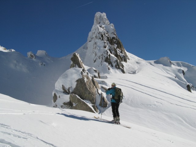 passage vers l arete sud : la breche magnifique passage