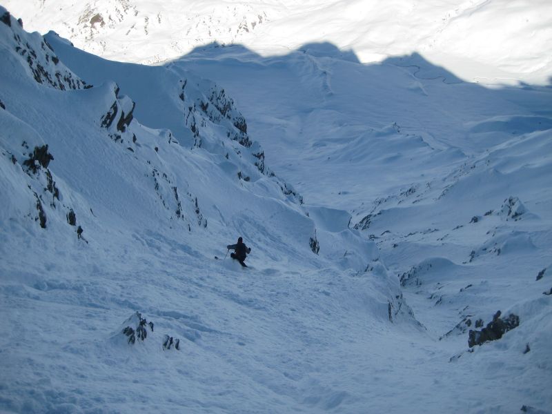 #4 Début du couloir : Super bonne neige ! Début du couloir : Super bonne neige !