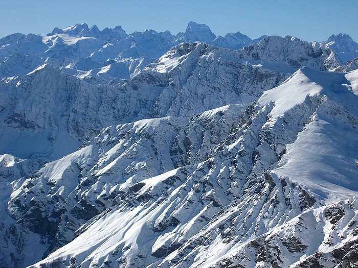 Cime du Grand Vallon : L'Italie, les Ecrins