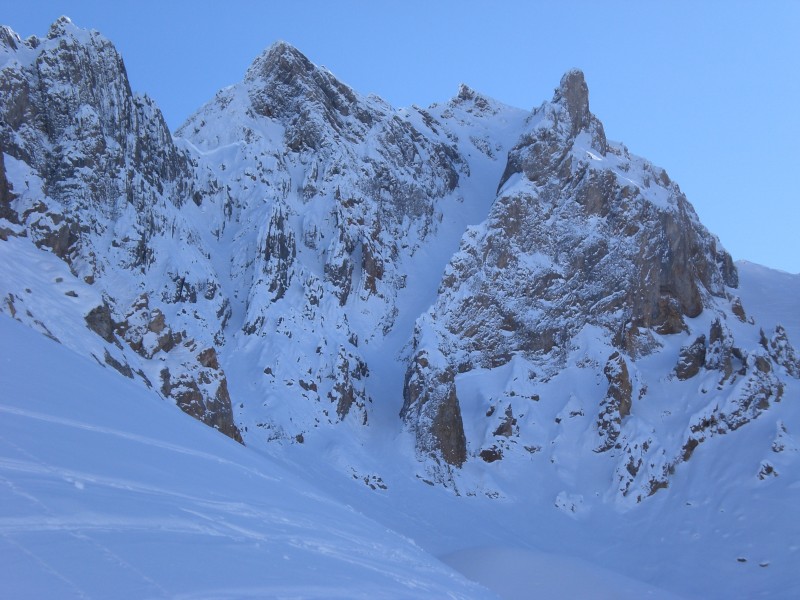 #1 La face : Vue de la face depuis le col La face : Vue de la face depuis le col