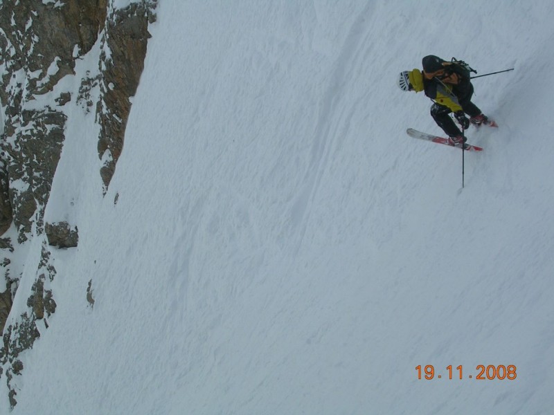 #1 sur les contrepentes : Myself dans les contrepentes du couloir sur les contrepentes : Myself dans les contrepentes du couloir