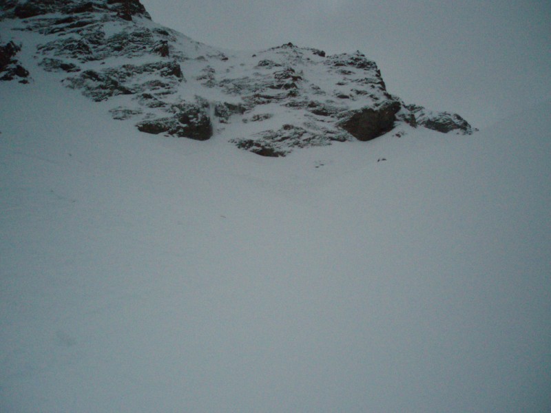 #1 Combe avalancheuse : Vue de la combe où la coulée s Combe avalancheuse : Vue de la combe où la coulée s'est produite.