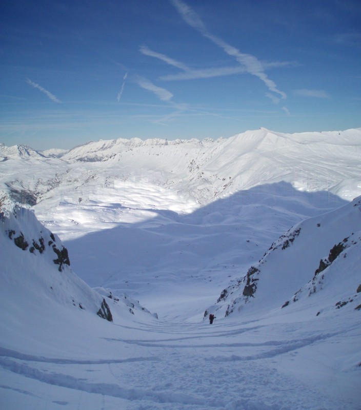 #2 Dans le frigo NW : Montée par la première branche du couloir Dans le frigo NW : Montée par la première branche du couloir
