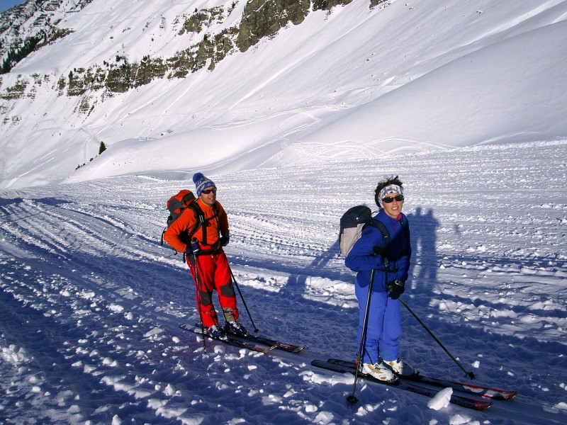 #1 Marine et JC : Marine et JC au début de la montée Marine et JC : Marine et JC au début de la montée