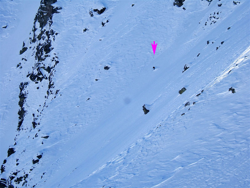 #2 Mt Pépoiri : Toune dans le fond du couloir. Mt Pépoiri : Toune dans le fond du couloir.