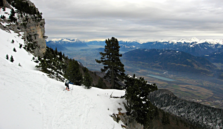 #9 Grésivaudan : Ciel bouché, neige croûtée: c Grésivaudan : Ciel bouché, neige croûtée: c'était mieux hier
