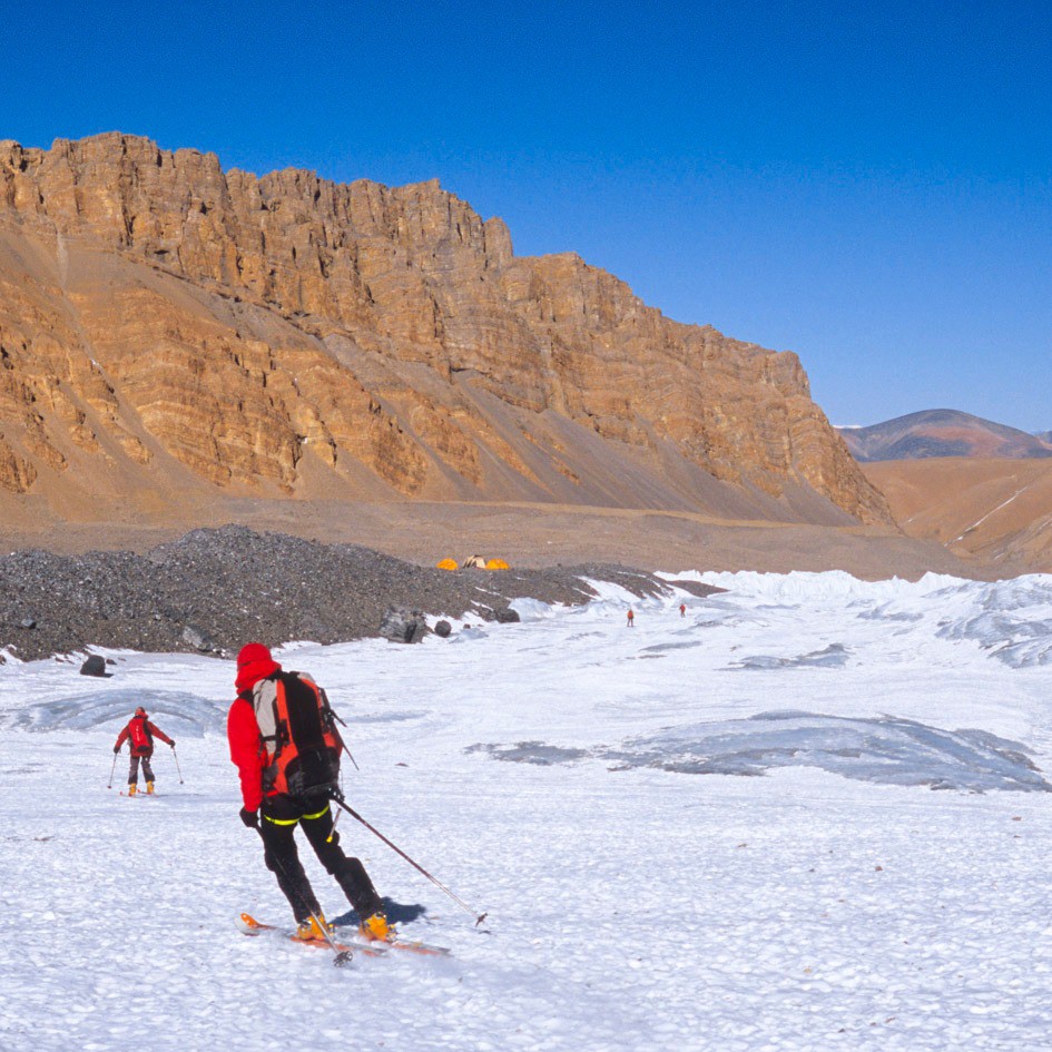 Retour à skis au Camp I