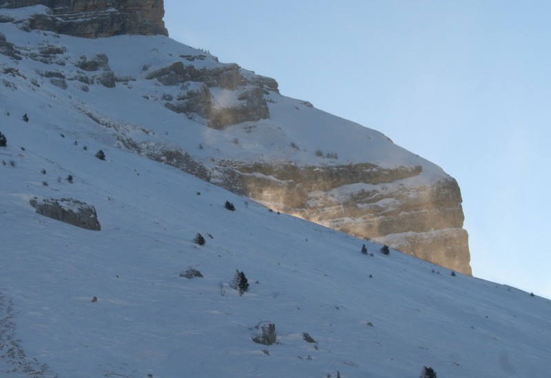 #7 dent de Crolles : la face ouest déjà bien pelée dent de Crolles : la face ouest déjà bien pelée
