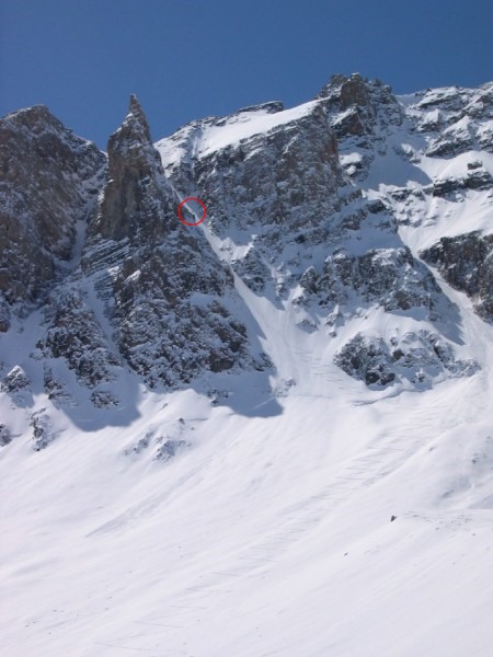 #1 A la montée : Juste un petit point noir au milieu du couloir ! A la montée : Juste un petit point noir au milieu du couloir !