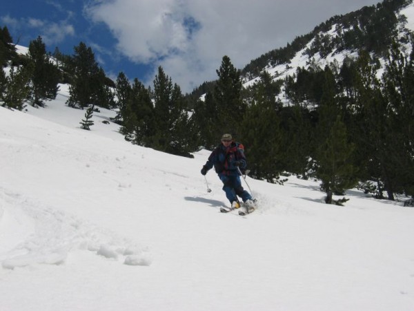 #3 Descente du Bachimala : Descente en rive droite du Barranco de Bachimala dans une neige humide Descente du Bachimala : Descente en rive droite du Barranco de Bachimala dans une neige humide