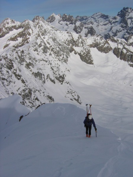 #3 Arête sommitale : En remontant l Arête sommitale : En remontant l'arête sommitale des "Agneaux blancs"