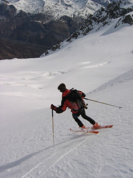 Descente du Casset : Jeroen dans la descente du Casset