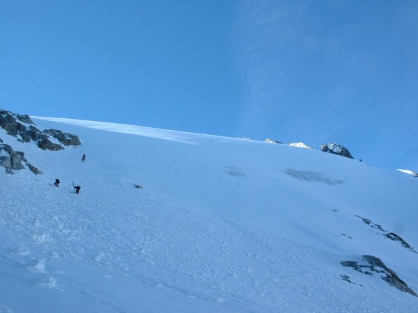 #3 Au pied du glacier : La partie raide de la course Au pied du glacier : La partie raide de la course