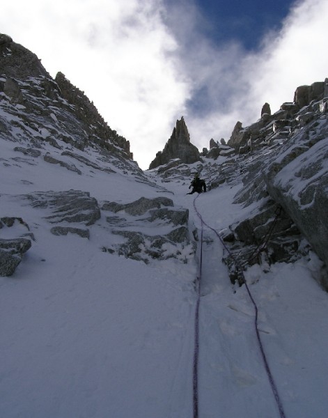 #3 Passage en mixte : Le premier passage mixte en glace très fine Passage en mixte : Le premier passage mixte en glace très fine