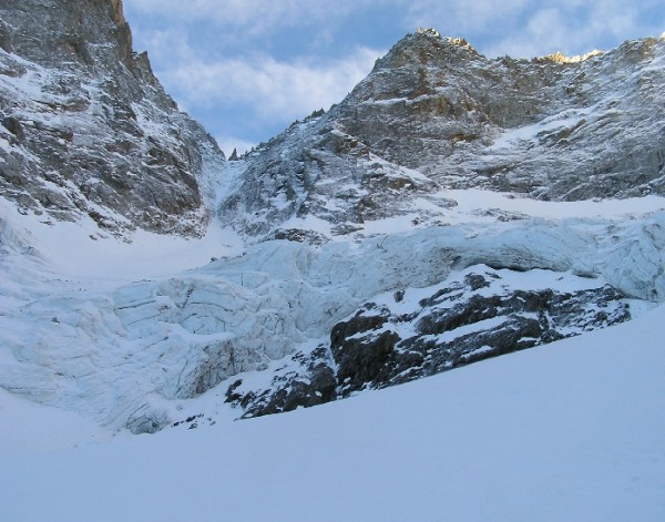 #1 Serac en forme d Serac en forme d'oeil : Le sérac défend l'accès du couloir