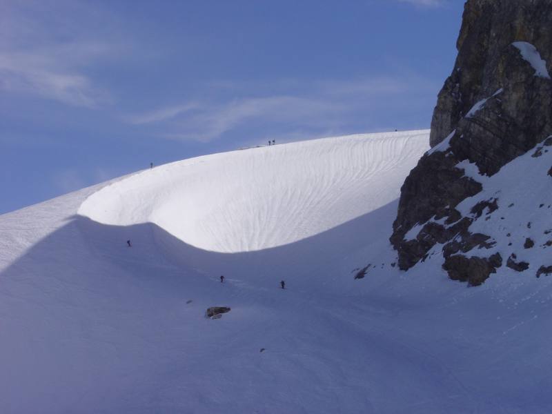 Contournement du mont pelve : La pointe ouest du mont pelve doit être contournée par ce passage