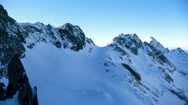 #7 Depuis le col de la Balmette : Rochers rouges, Col de Freydane, Pic Couttet et Grande Lance de Domène Depuis le col de la Balmette : Rochers rouges, Col de Freydane, Pic Couttet et Grande Lance de Domène