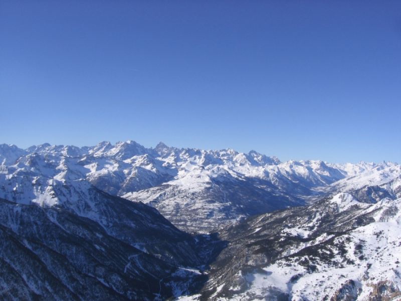 #5 Vue du sommet : Briançon et les Ecrins Vue du sommet : Briançon et les Ecrins