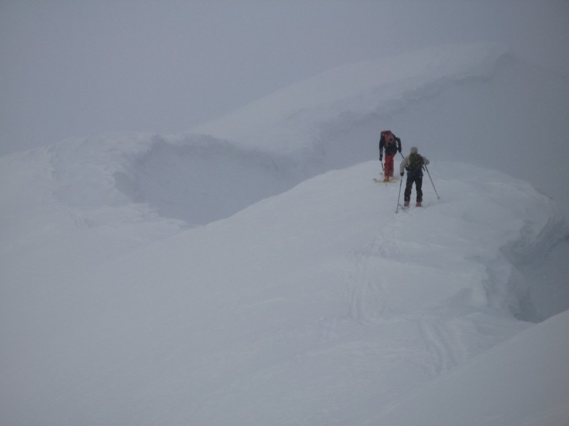 #4 sur l arete sommitale : descente dans la tourmente sur l arete sommitale : descente dans la tourmente