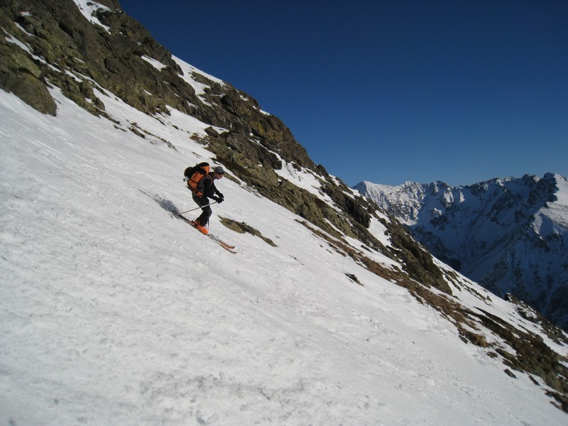 #7 Couloir de la Mer : grand ski sous le regard de la Grisonniere Couloir de la Mer : grand ski sous le regard de la Grisonniere