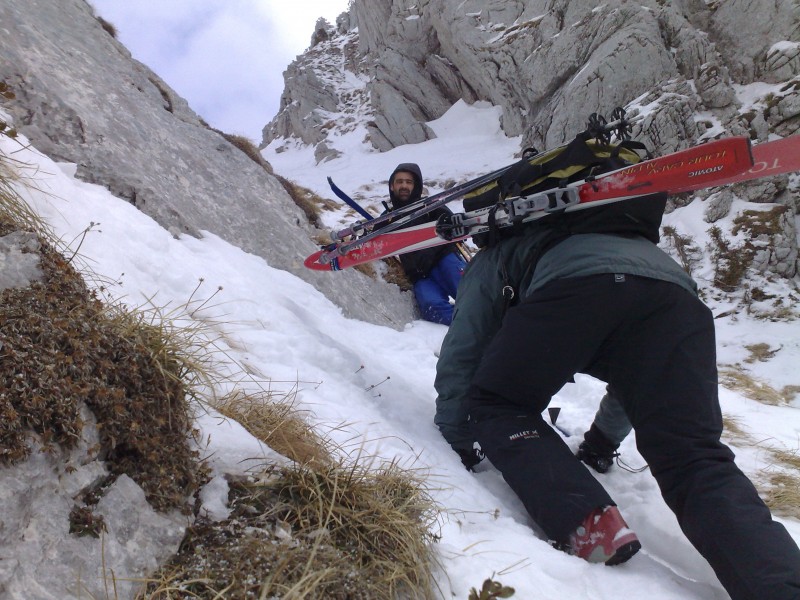 #6 Couloir final : On rebrousse chemin ça devient trop chaud ... Couloir final : On rebrousse chemin ça devient trop chaud ...