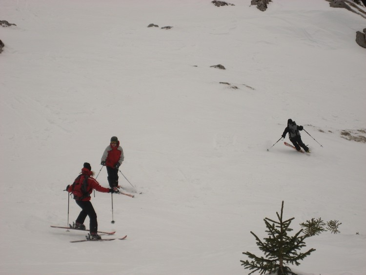 Blonnière : Ski bien physique, beaucoup de traces en tous sens.