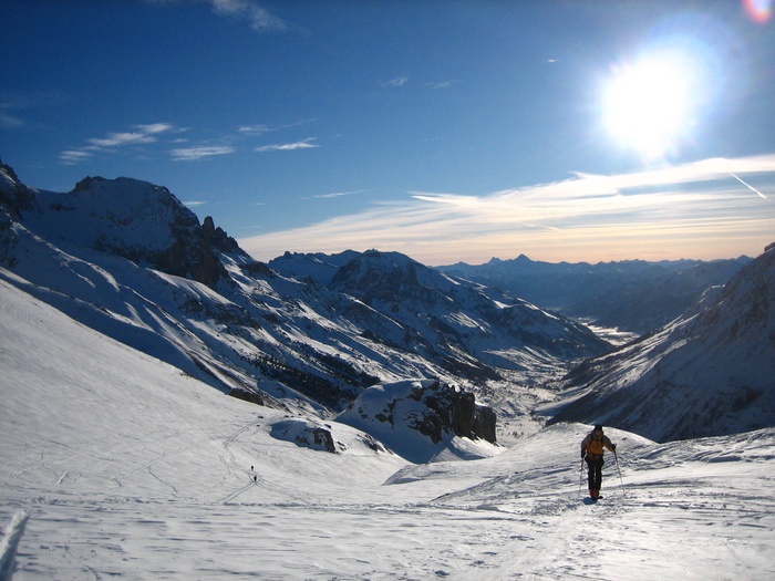 Montée Pic Blanc : Montée matinale avant la foule