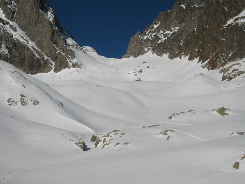 #2 Col du belvédère : Vue sur la combe et la montée vers le col Col du belvédère : Vue sur la combe et la montée vers le col