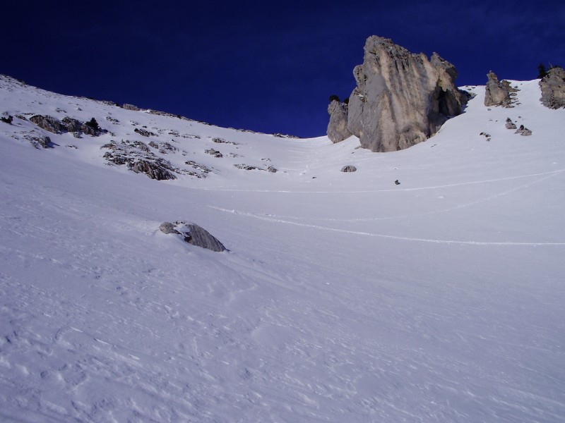 #2 Montée aux Lances : C Montée aux Lances : C'est juste à gauche des traces que la descente se fera.
