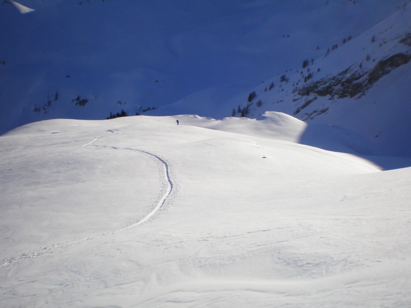 versant nord est : montée au soleil