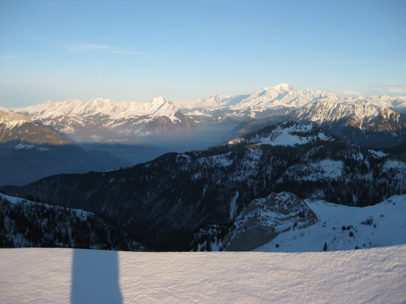 Panorama crète : Charvin,Mont Blanc...ce sera pour un autre jour mais quel paysage sur la crète
