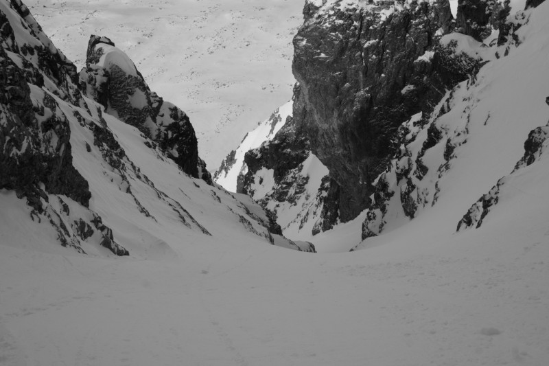 #9 couloir W tête de la Cicle : dans le couloir couloir W tête de la Cicle : dans le couloir