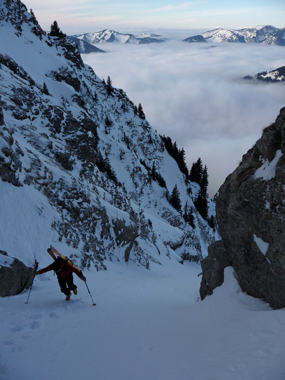 #2 Pic de la Corne : Partie centrale du couloir. Pic de la Corne : Partie centrale du couloir.