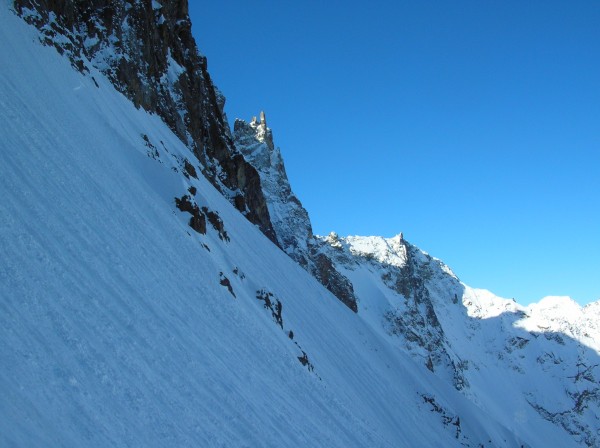 #3 Dans l Dans l'ascension du col : "il y a tout de meme de la pente, un bon 45°"...