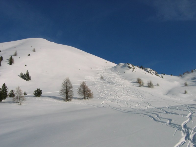 #1 Que du bonheur : Le sommet pris du col de Bramousse Que du bonheur : Le sommet pris du col de Bramousse