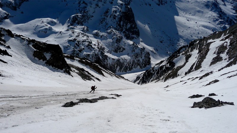 #6 Face sud : Dans la deuxième partie, le couloir ressemble à un toboggan, bien décaillé, c Face sud : Dans la deuxième partie, le couloir ressemble à un toboggan, bien décaillé, c'est agréable.