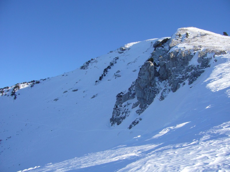 #4 Colombier : Le haut de la face nord en poudre très correcte Colombier : Le haut de la face nord en poudre très correcte