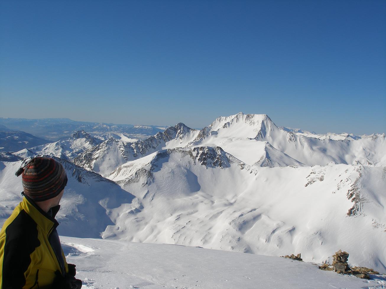 pointe de serre : vu du sommet