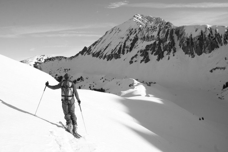 #2 face ouest du jalouvre : La suite du programme - passage par les chalets de Lessy puis face ouest et couloir W face ouest du jalouvre : La suite du programme - passage par les chalets de Lessy puis face ouest et couloir W